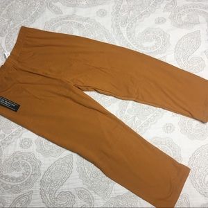 New Rust gold color Capri leggings